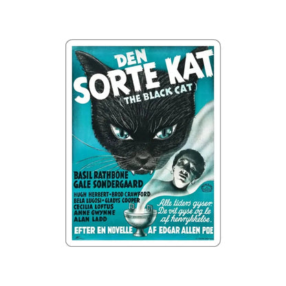 THE BLACK CAT (2) 1941 Movie Poster STICKER Vinyl Die-Cut Decal 3 Inch - The Sticker Space