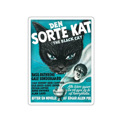 THE BLACK CAT (2) 1941 Movie Poster STICKER Vinyl Die-Cut Decal 6 Inch - The Sticker Space
