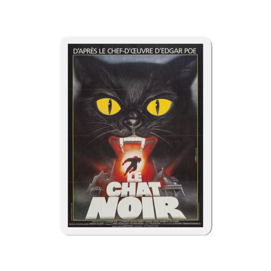 THE BLACK CAT (FRENCH) 1981 Movie Poster - Refrigerator Magnet-2" x 2"-The Sticker Space