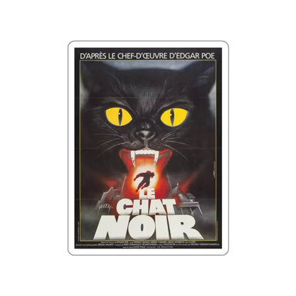 THE BLACK CAT (FRENCH) 1981 Movie Poster STICKER Vinyl Die-Cut Decal 2 Inch - The Sticker Space