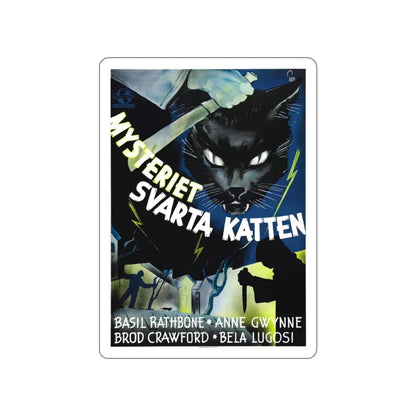THE BLACK CAT (SWEDEN) 1941 Movie Poster STICKER Vinyl Die-Cut Decal 3 Inch - The Sticker Space