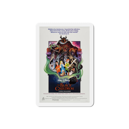 The Black Cauldron 1985 Movie Poster Die-Cut Magnet-2" x 2"-The Sticker Space