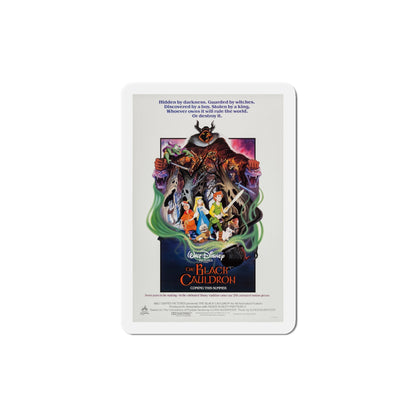 The Black Cauldron 1985 Movie Poster Die-Cut Magnet-4" x 4"-The Sticker Space