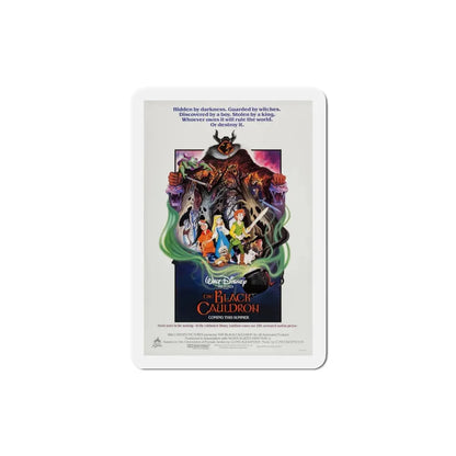 The Black Cauldron 1985 Movie Poster Refrigerator Magnet 3 Inch - The Sticker Space