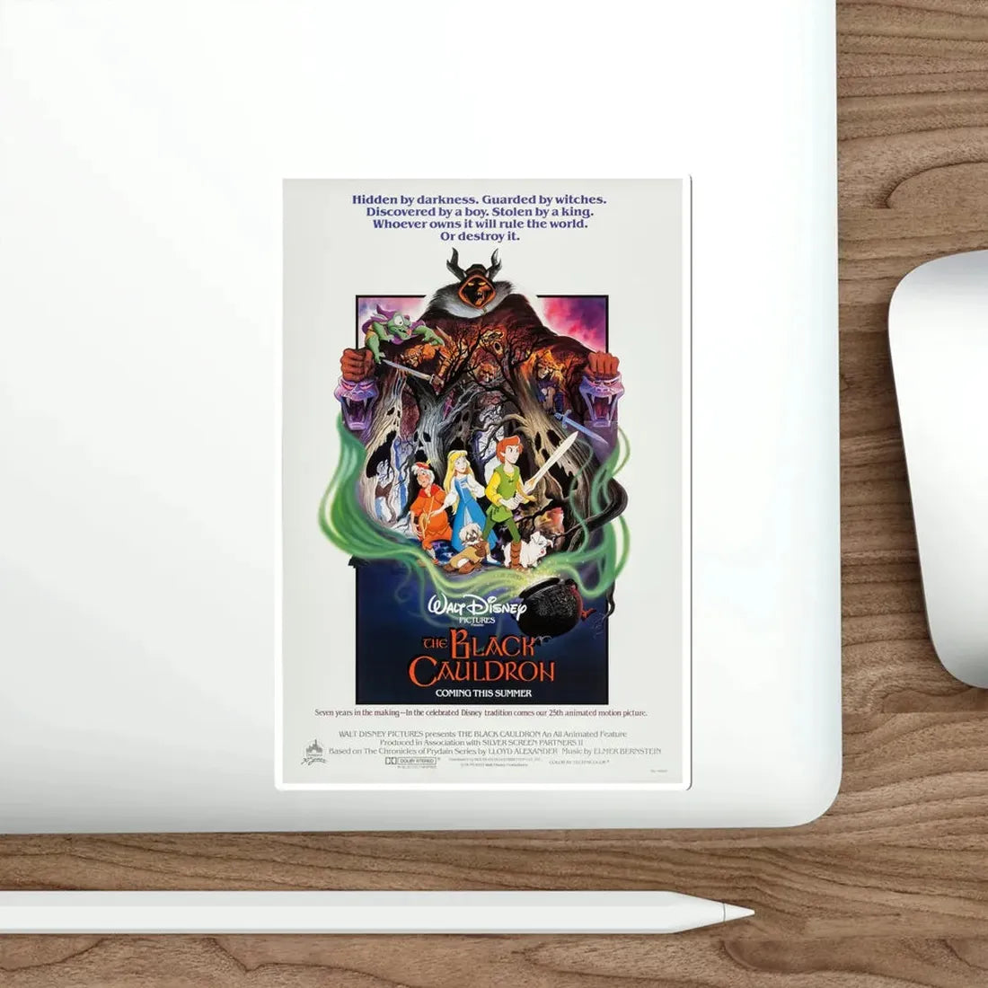 The Black Cauldron 1985 Movie Poster STICKER Vinyl Die-Cut Decal - The Sticker Space