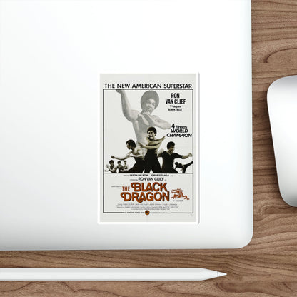 THE BLACK DRAGON 1974 Movie Poster STICKER Vinyl Die-Cut Decal-The Sticker Space