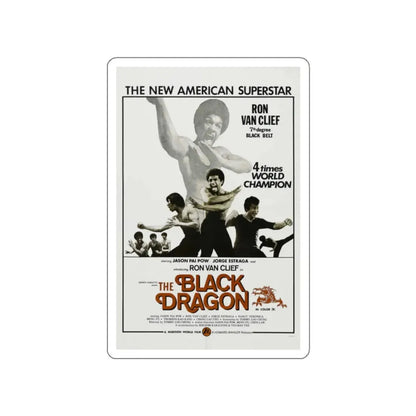 THE BLACK DRAGON 1974 Movie Poster STICKER Vinyl Die-Cut Decal 2 Inch - The Sticker Space