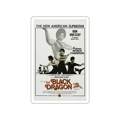 THE BLACK DRAGON 1974 Movie Poster STICKER Vinyl Die-Cut Decal 4 Inch - The Sticker Space
