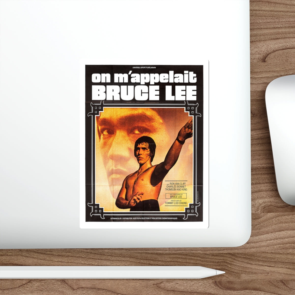 THE BLACK DRAGON'S REVENGE (FRENCH) 1975 Movie Poster STICKER Vinyl Die-Cut Decal-The Sticker Space