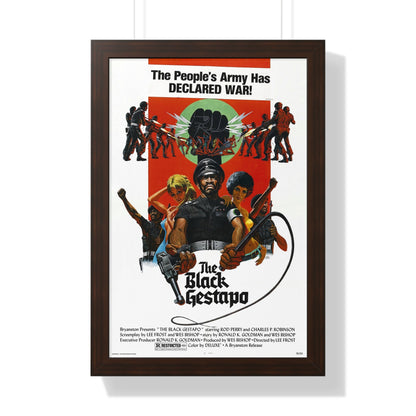 THE BLACK GESTAPO 1975 - Framed Movie Poster-16″ x 24″-The Sticker Space