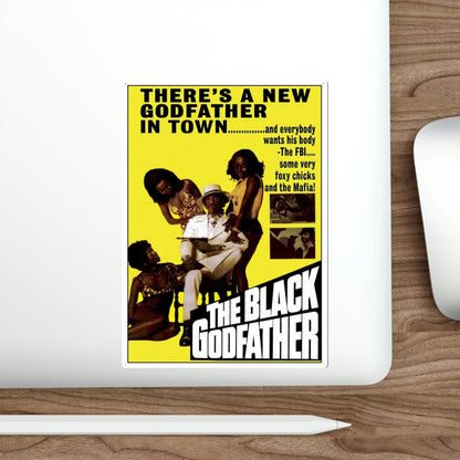 The Black Godfather 1974 Movie Poster STICKER Vinyl Die-Cut Decal-The Sticker Space