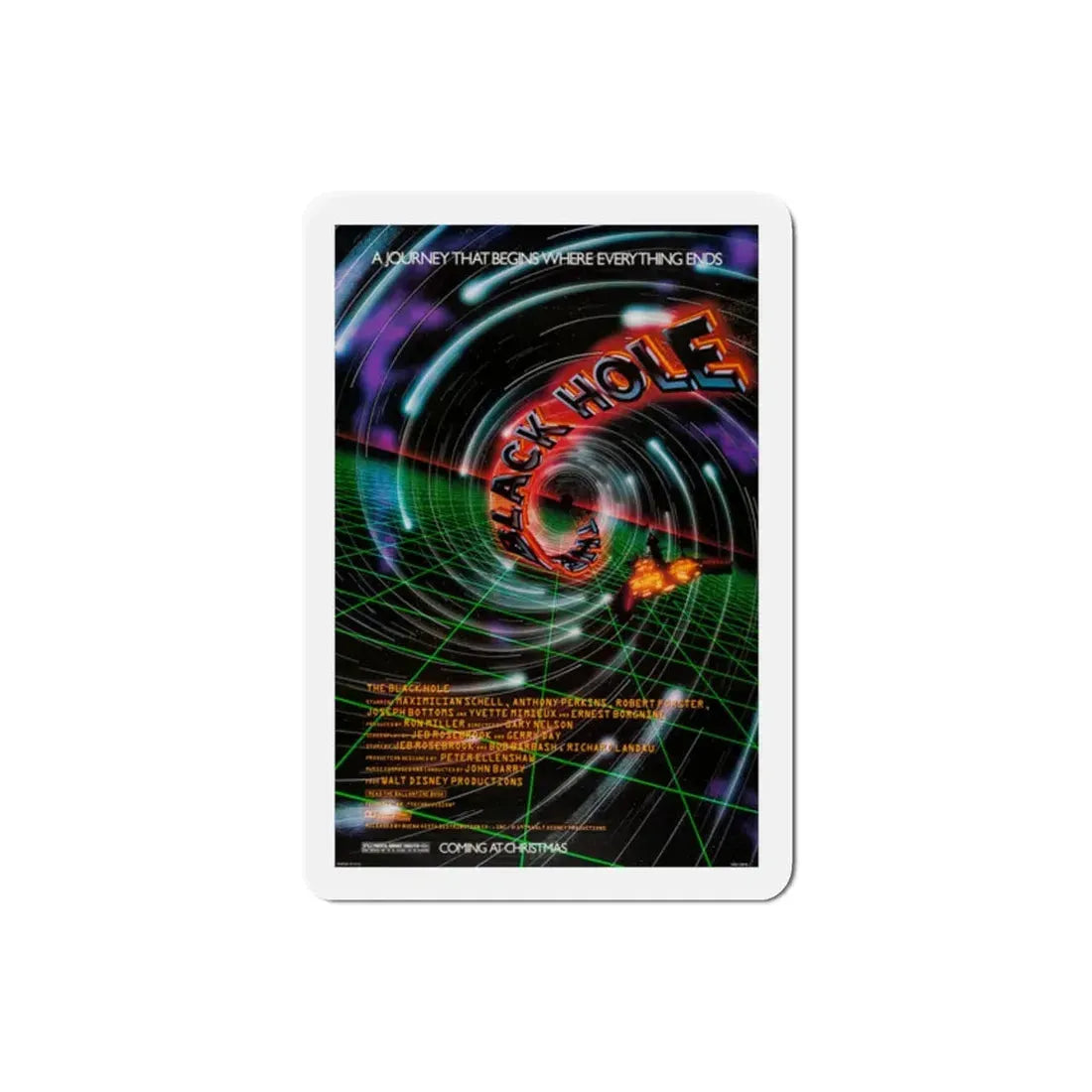 The Black Hole 1979 Movie Poster Refrigerator Magnet 2 Inch - The Sticker Space