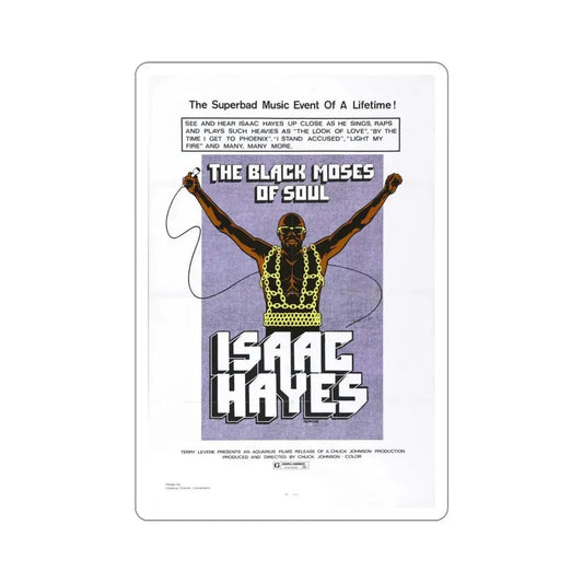 The Black Moses of Soul 1973 Movie Poster STICKER Vinyl Die-Cut Decal 6 Inch - The Sticker Space