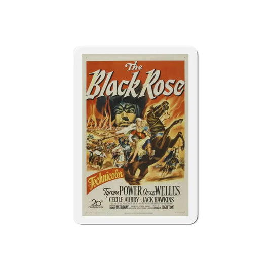 The Black Rose 1950 Movie Poster Refrigerator Magnet 2 Inch - The Sticker Space