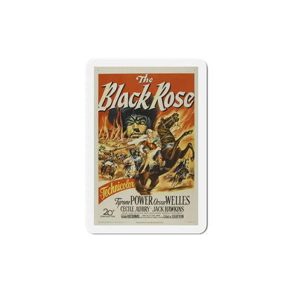 The Black Rose 1950 Movie Poster Refrigerator Magnet 6 Inch - The Sticker Space