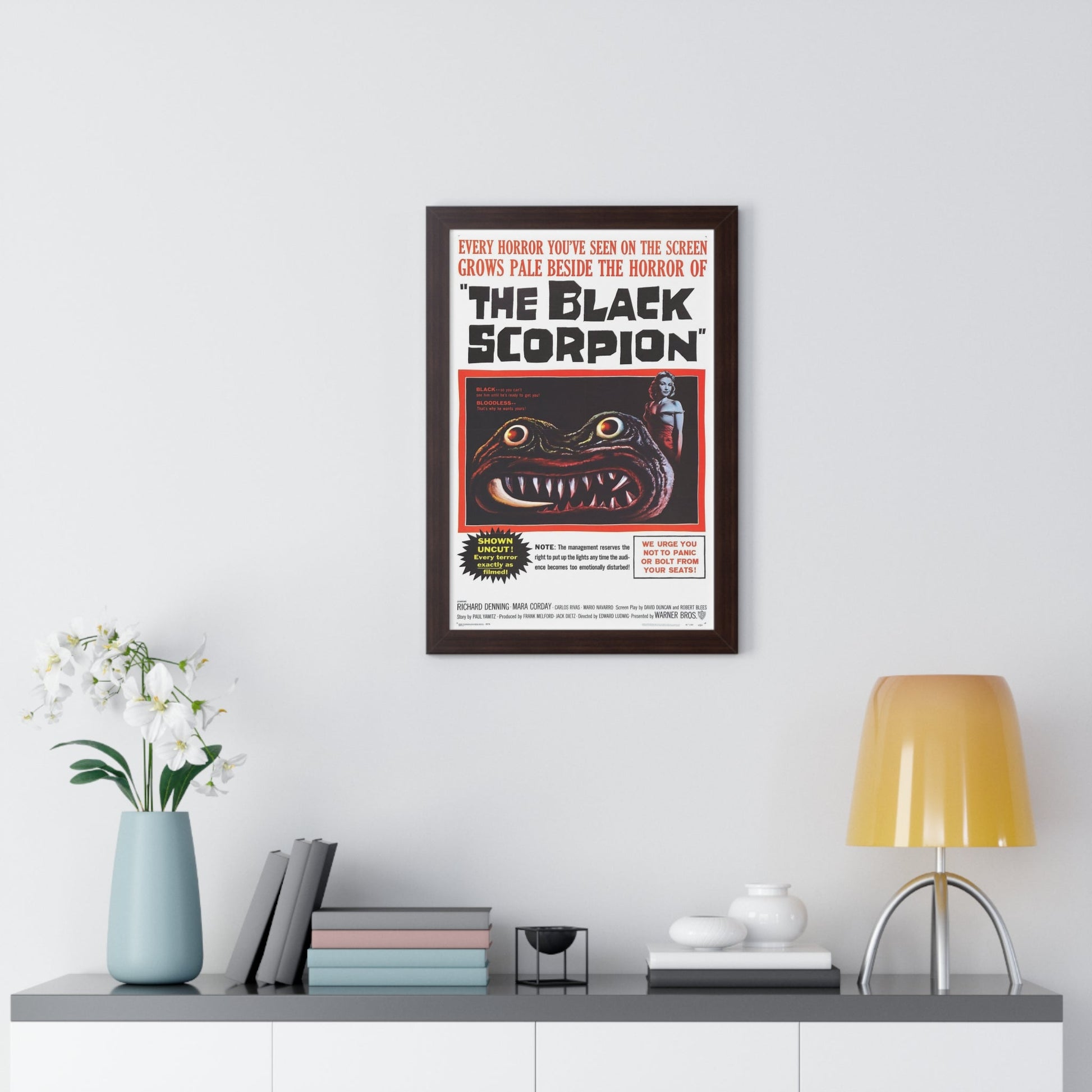 THE BLACK SCORPION 1957 - Framed Movie Poster-The Sticker Space