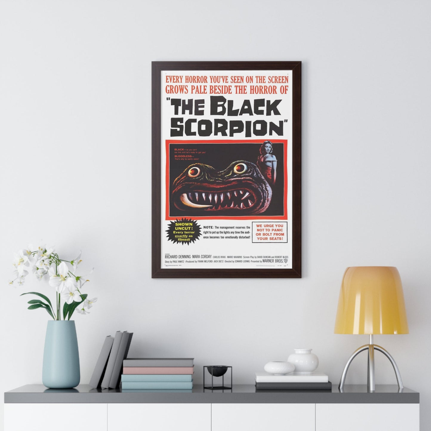 THE BLACK SCORPION 1957 - Framed Movie Poster-The Sticker Space