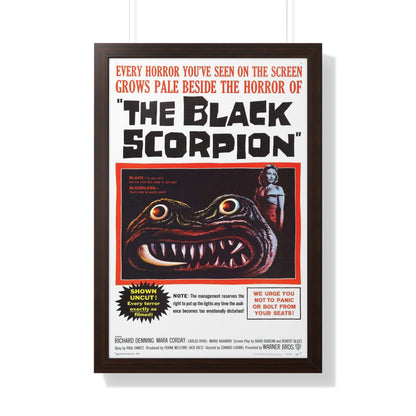 THE BLACK SCORPION 1957 - Framed Movie Poster-20" x 30"-The Sticker Space