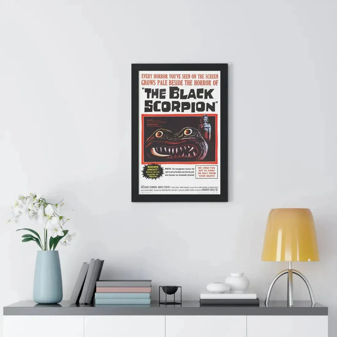 THE BLACK SCORPION 1957 - Framed Movie Poster - The Sticker Space