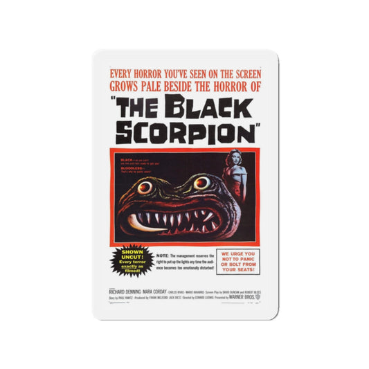 THE BLACK SCORPION 1957 Movie Poster - Refrigerator Magnet-2" x 2"-The Sticker Space