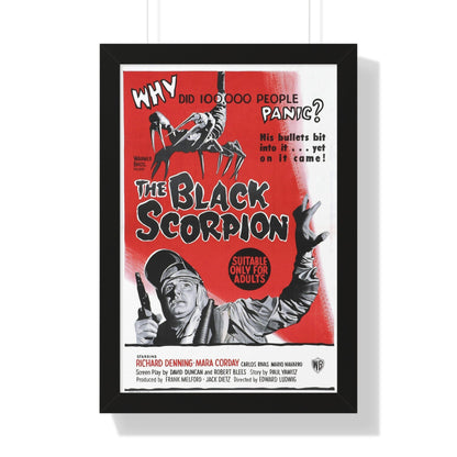 THE BLACK SCORPION (2) 1957 - Framed Movie Poster-16″ x 24″-The Sticker Space