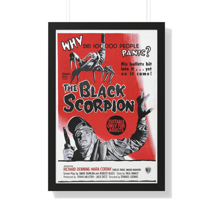 THE BLACK SCORPION (2) 1957 - Framed Movie Poster-20" x 30"-The Sticker Space