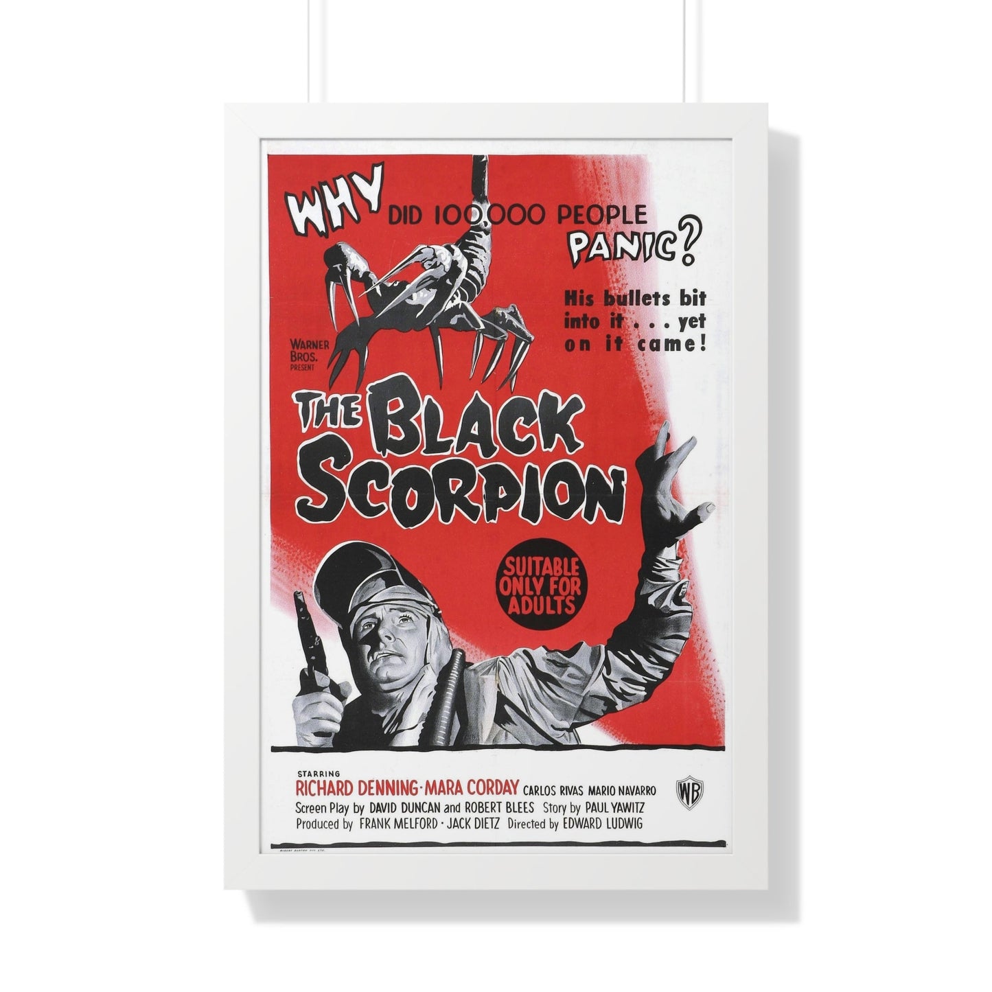 THE BLACK SCORPION (2) 1957 - Framed Movie Poster-20" x 30"-The Sticker Space