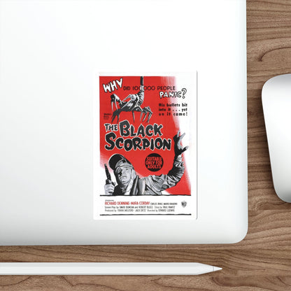 THE BLACK SCORPION (2) 1957 Movie Poster STICKER Vinyl Die-Cut Decal-The Sticker Space