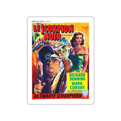 THE BLACK SCORPION (BELGIAN) 1957 Movie Poster STICKER Vinyl Die-Cut Decal 2 Inch - The Sticker Space
