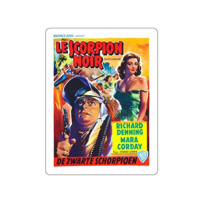 THE BLACK SCORPION (BELGIAN) 1957 Movie Poster STICKER Vinyl Die-Cut Decal 5 Inch - The Sticker Space