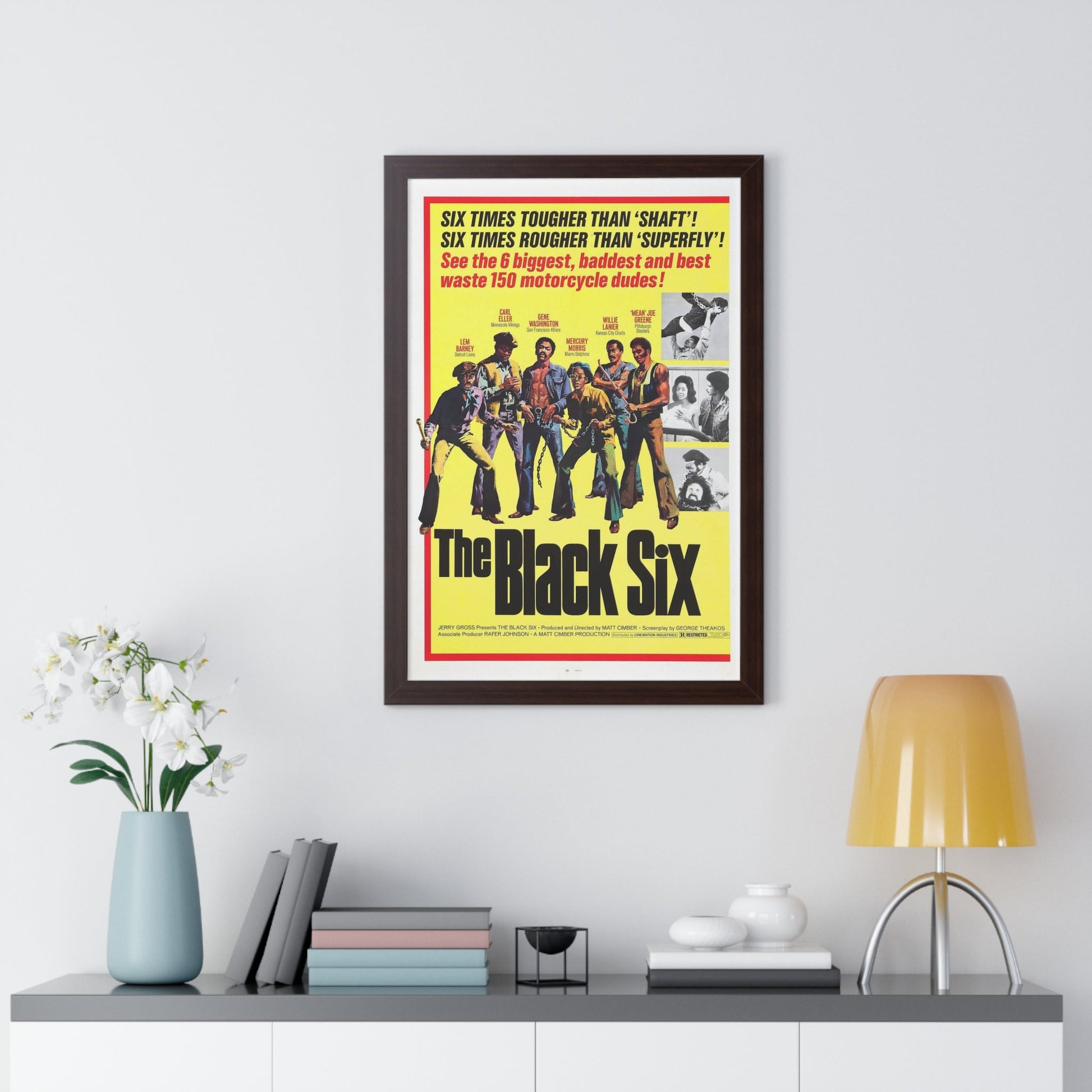 THE BLACK SIX 1974 - Framed Movie Poster-The Sticker Space