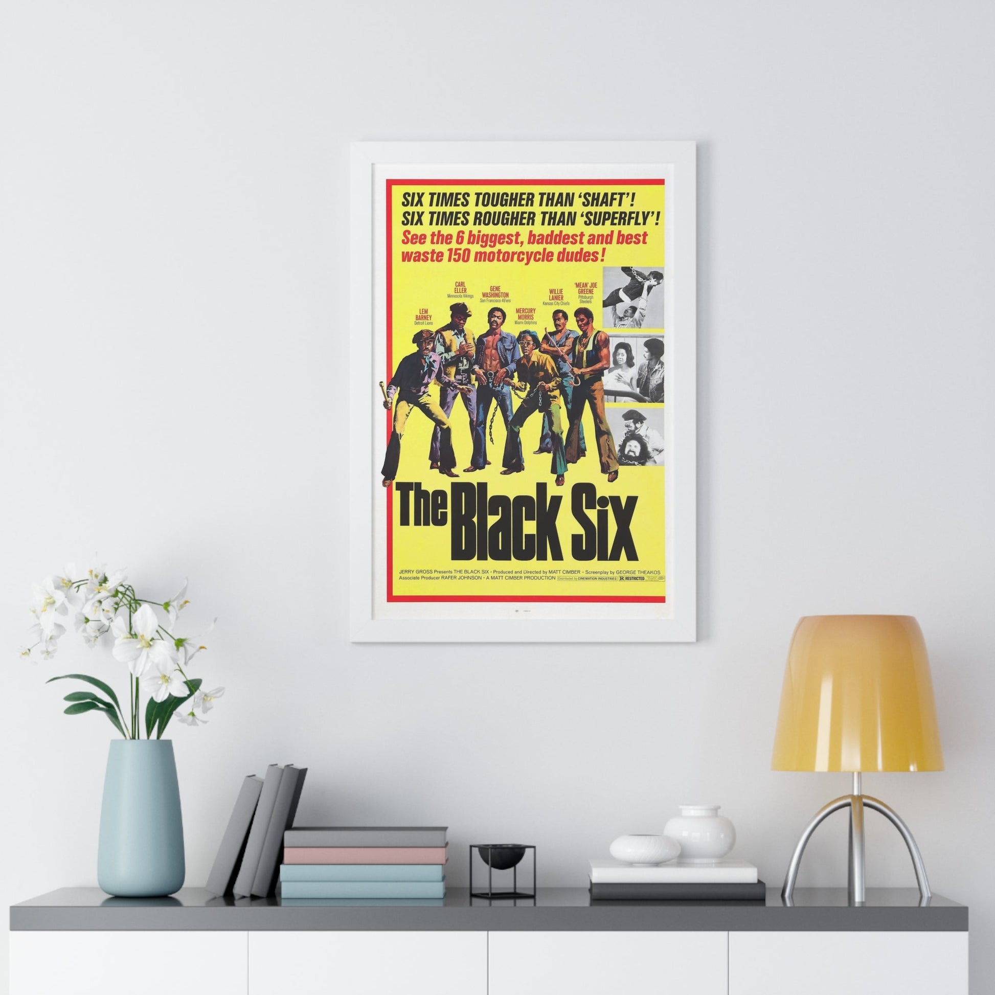 THE BLACK SIX 1974 - Framed Movie Poster-The Sticker Space