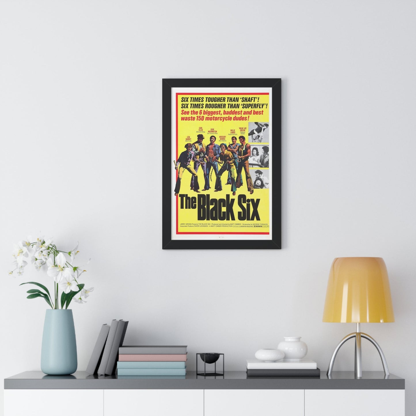 THE BLACK SIX 1974 - Framed Movie Poster-The Sticker Space