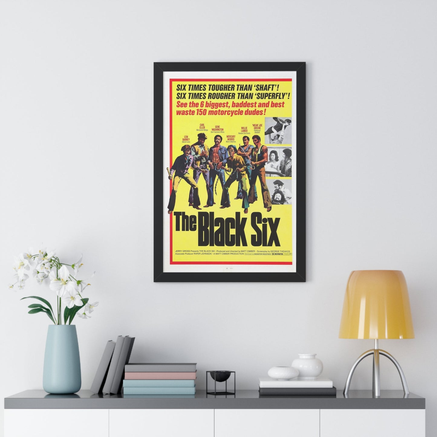 THE BLACK SIX 1974 - Framed Movie Poster-The Sticker Space