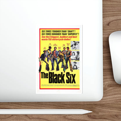 THE BLACK SIX 1974 Movie Poster STICKER Vinyl Die-Cut Decal-The Sticker Space