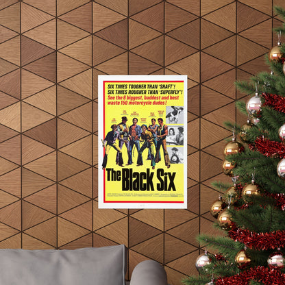 THE BLACK SIX 1974 - Paper Movie Poster-The Sticker Space