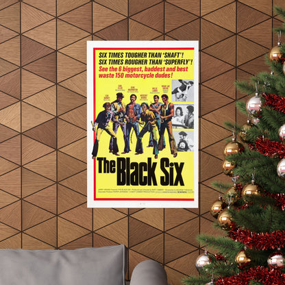 THE BLACK SIX 1974 - Paper Movie Poster-The Sticker Space