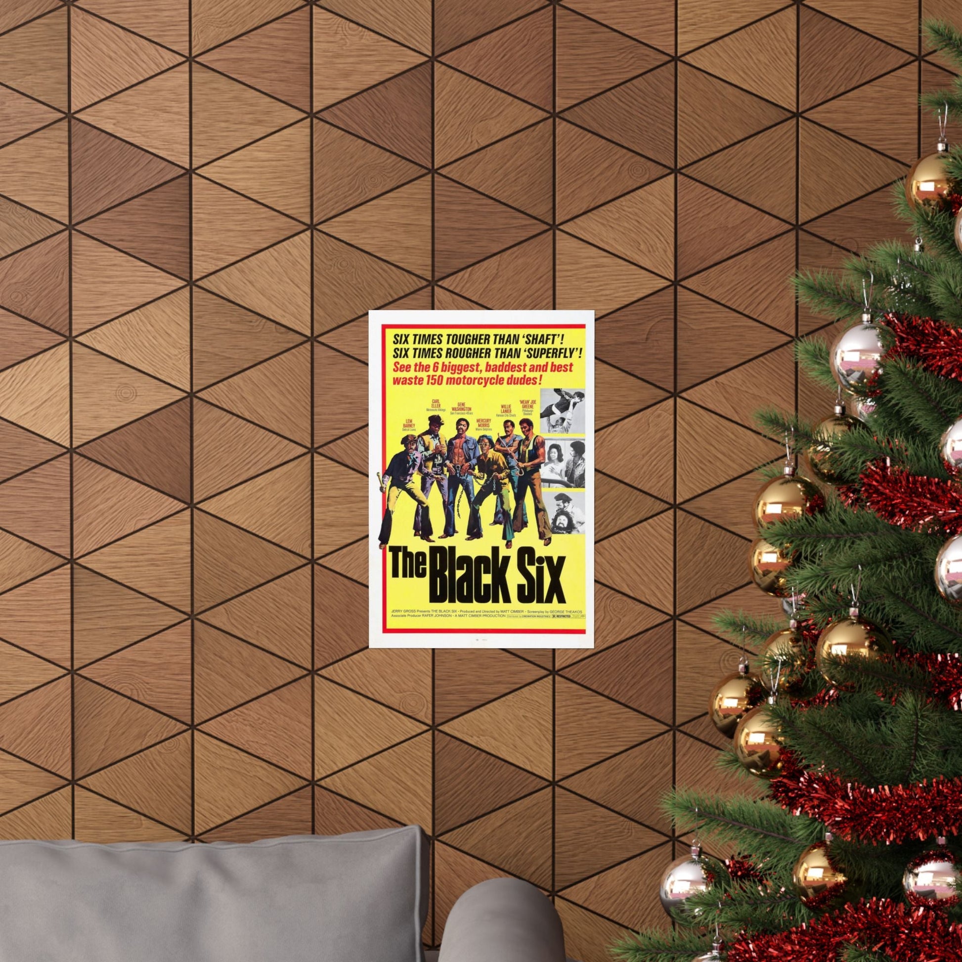 THE BLACK SIX 1974 - Paper Movie Poster-The Sticker Space