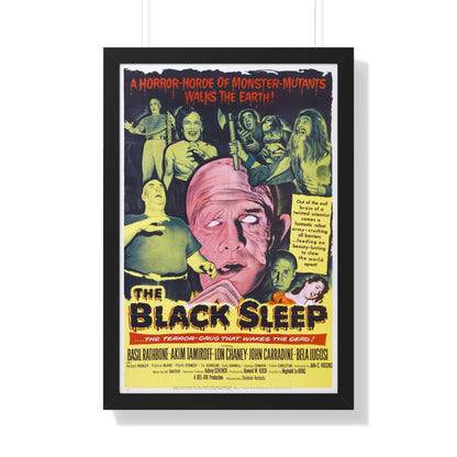 THE BLACK SLEEP 1956 - Framed Movie Poster-20" x 30"-The Sticker Space