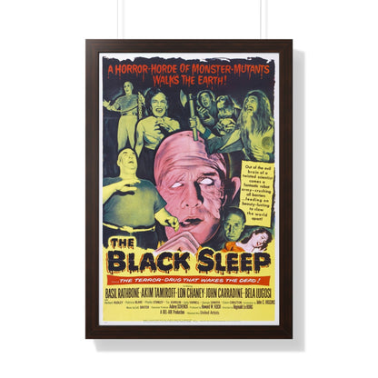 THE BLACK SLEEP 1956 - Framed Movie Poster-20" x 30"-The Sticker Space