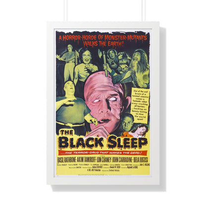 THE BLACK SLEEP 1956 - Framed Movie Poster-20" x 30"-The Sticker Space