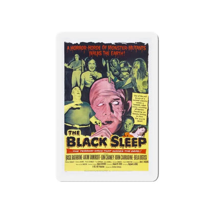 THE BLACK SLEEP 1956 Movie Poster - Refrigerator Magnet 3 Inch Die-Cut - The Sticker Space