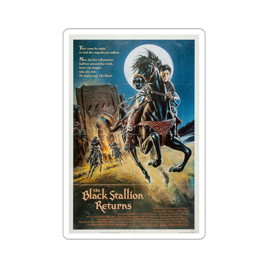 The Black Stallion Returns 1983 Movie Poster STICKER Vinyl Die-Cut Decal-6 Inch-The Sticker Space