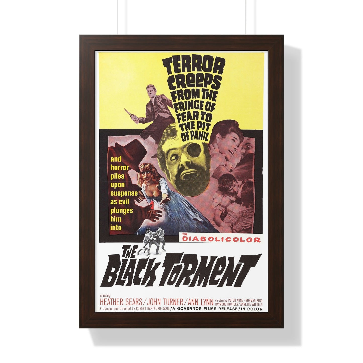 THE BLACK TORMENT 1964 - Framed Movie Poster-16″ x 24″-The Sticker Space