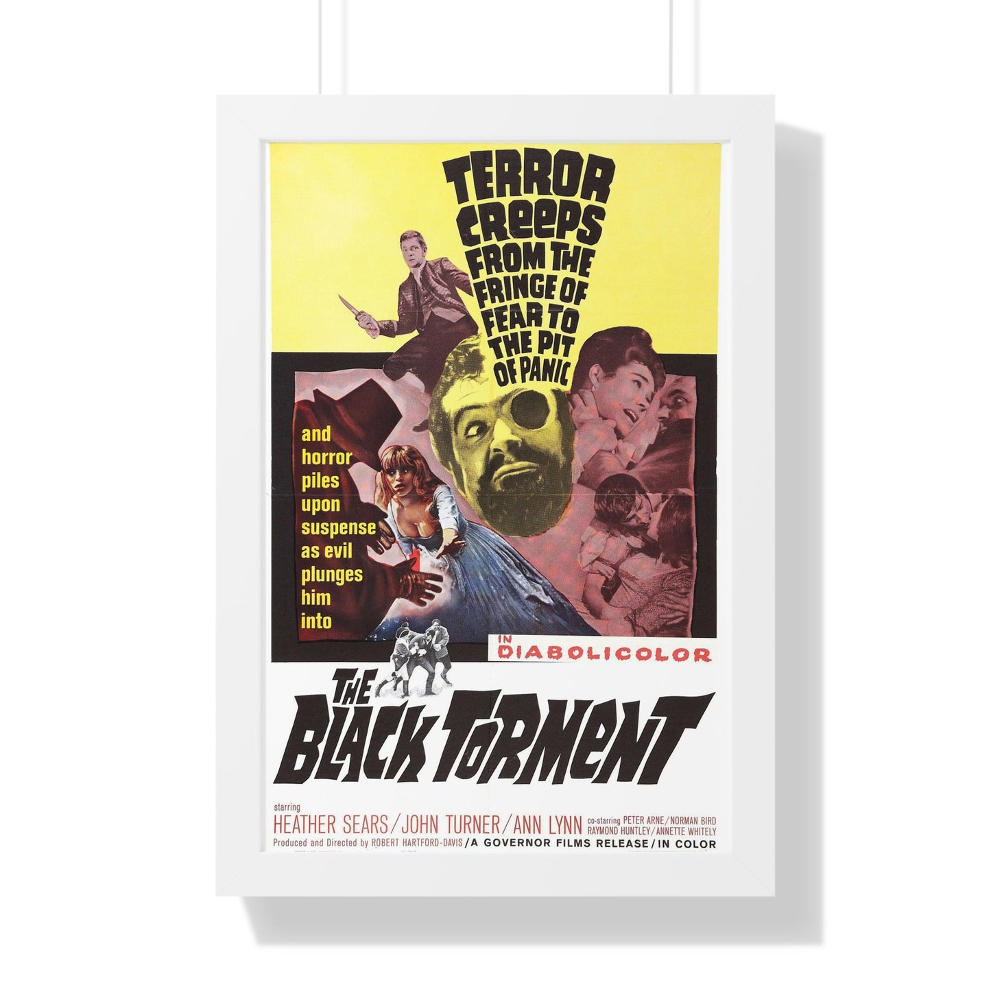 THE BLACK TORMENT 1964 - Framed Movie Poster-16″ x 24″-The Sticker Space