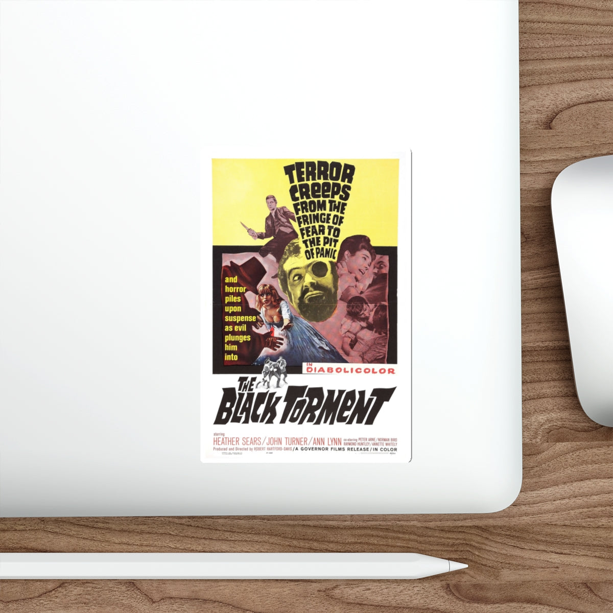 THE BLACK TORMENT 1964 Movie Poster STICKER Vinyl Die-Cut Decal-The Sticker Space