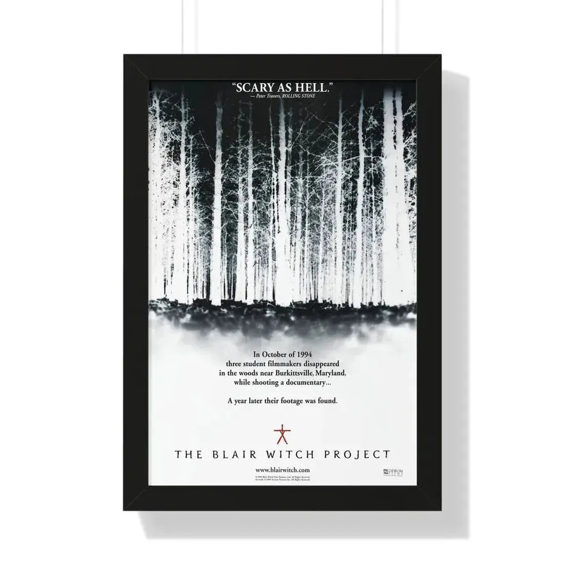 THE BLAIR WITCH PROJECT 1999 - Framed Movie Poster 16″ x 24″ Black - The Sticker Space
