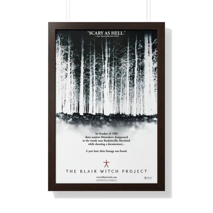 THE BLAIR WITCH PROJECT 1999 - Framed Movie Poster 20" x 30" Walnut - The Sticker Space