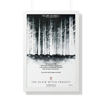 THE BLAIR WITCH PROJECT 1999 - Framed Movie Poster 20" x 30" White - The Sticker Space