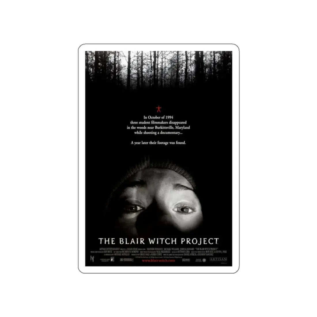 THE BLAIR WITCH PROJECT (2) 1999 Movie Poster STICKER Vinyl Die-Cut Decal 2 Inch - The Sticker Space